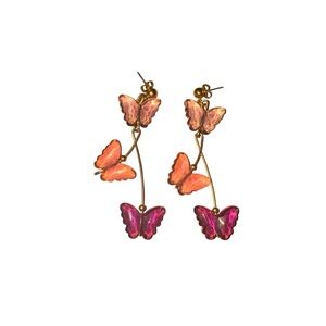 Vintage Avon dangling butterfly earrings